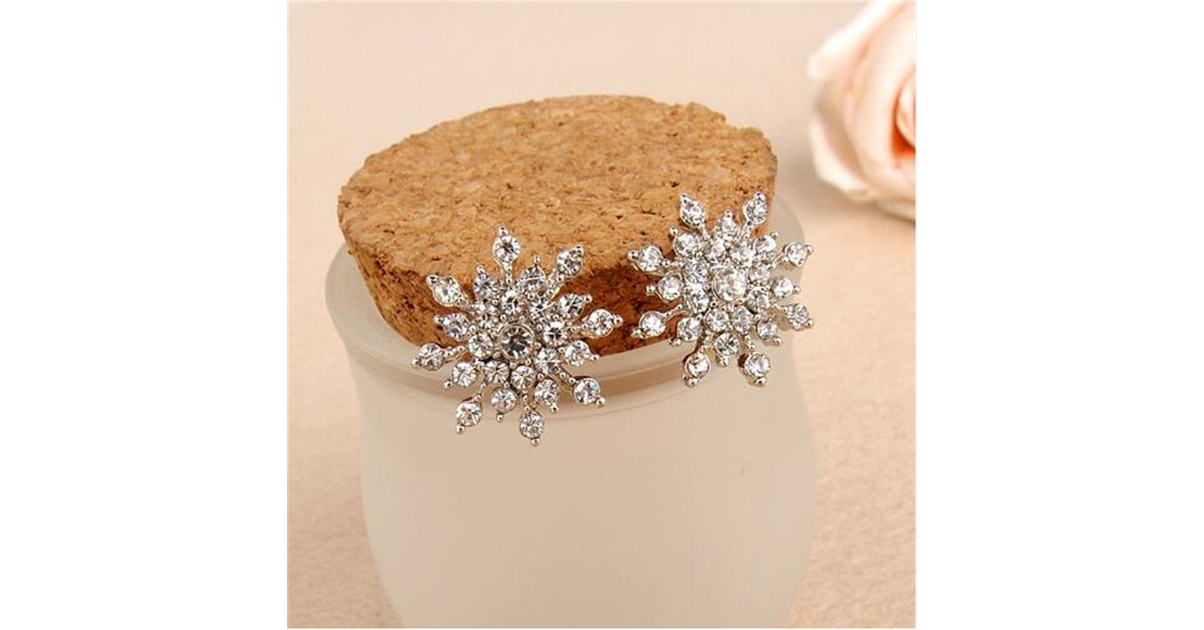 Boucle D Oreille Flocon De Neige www.colsha-avenue.com